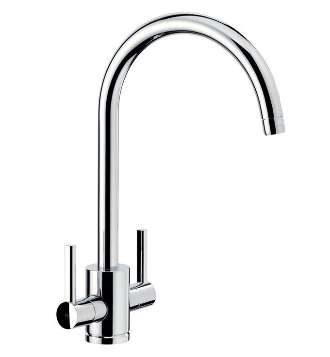 Bluci SEMPLICE WRAS Approved Twin Lever Monobloc Tap